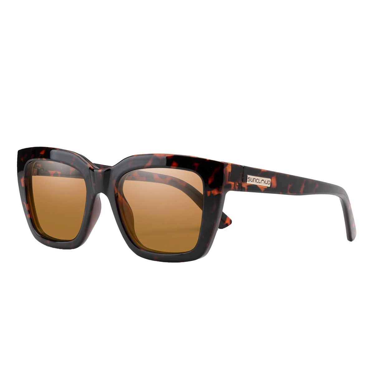 Suncloud Marion Sunglasses Polarized in Tortoise with Brown